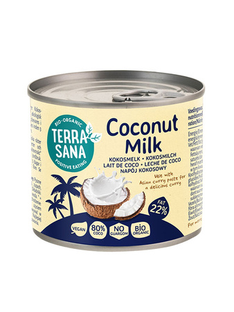 Coconut milk - napój kokosowy bez gumy guar w puszce (22 % tłuszczu) bio 200 ml