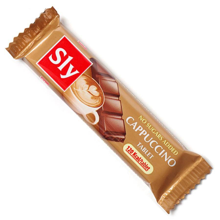 Baton czekoladowy - cappuccino, bez dodatku cukru sly nutritia 25 g