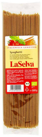 Makaron spaghetti pełnoziarnisty z pszenicy durum BIO 500 g