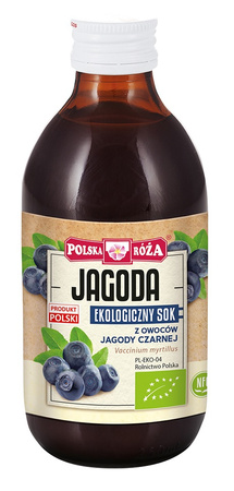 Sok z owoców jagody czarnej bio 250 ml - Polska ró