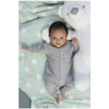 Baby's Only, PROMOCJA, Star Kocyk niemowlęcy dwustronny z minky, 95x70cm, Miętowy/Biały, WYPRZEDAŻ -50%