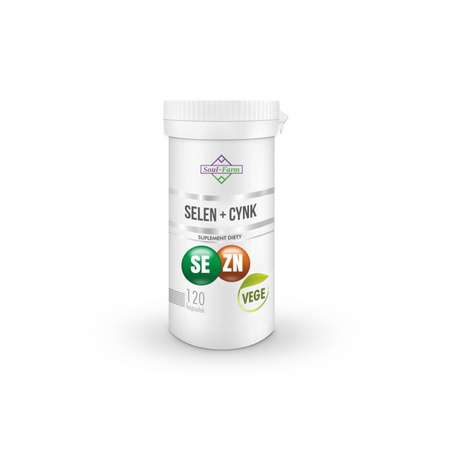 Selen + cynk 120 kapsułek (15 mg + 300 mcg)